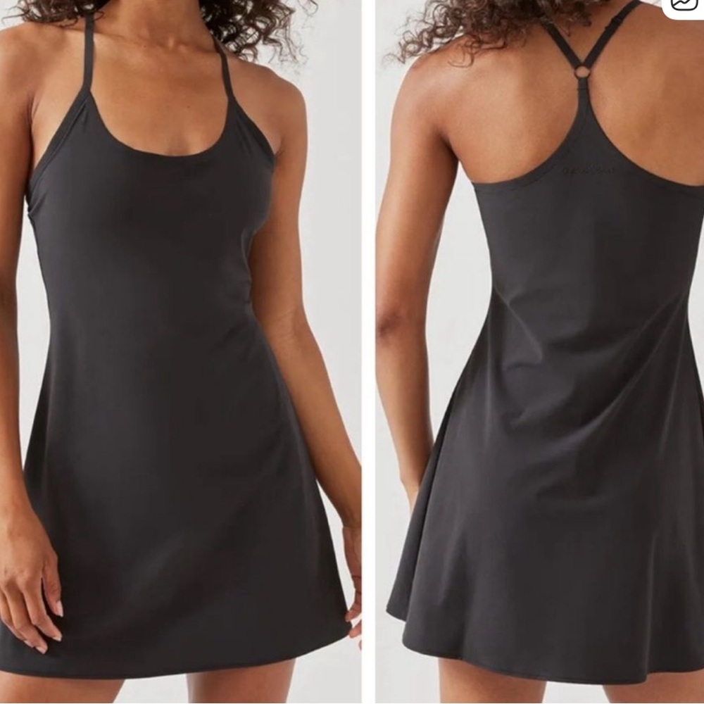 OUTDOOR VOICES Black Exercise Tennis Workout Dress, Size Small